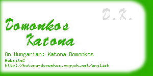 domonkos katona business card